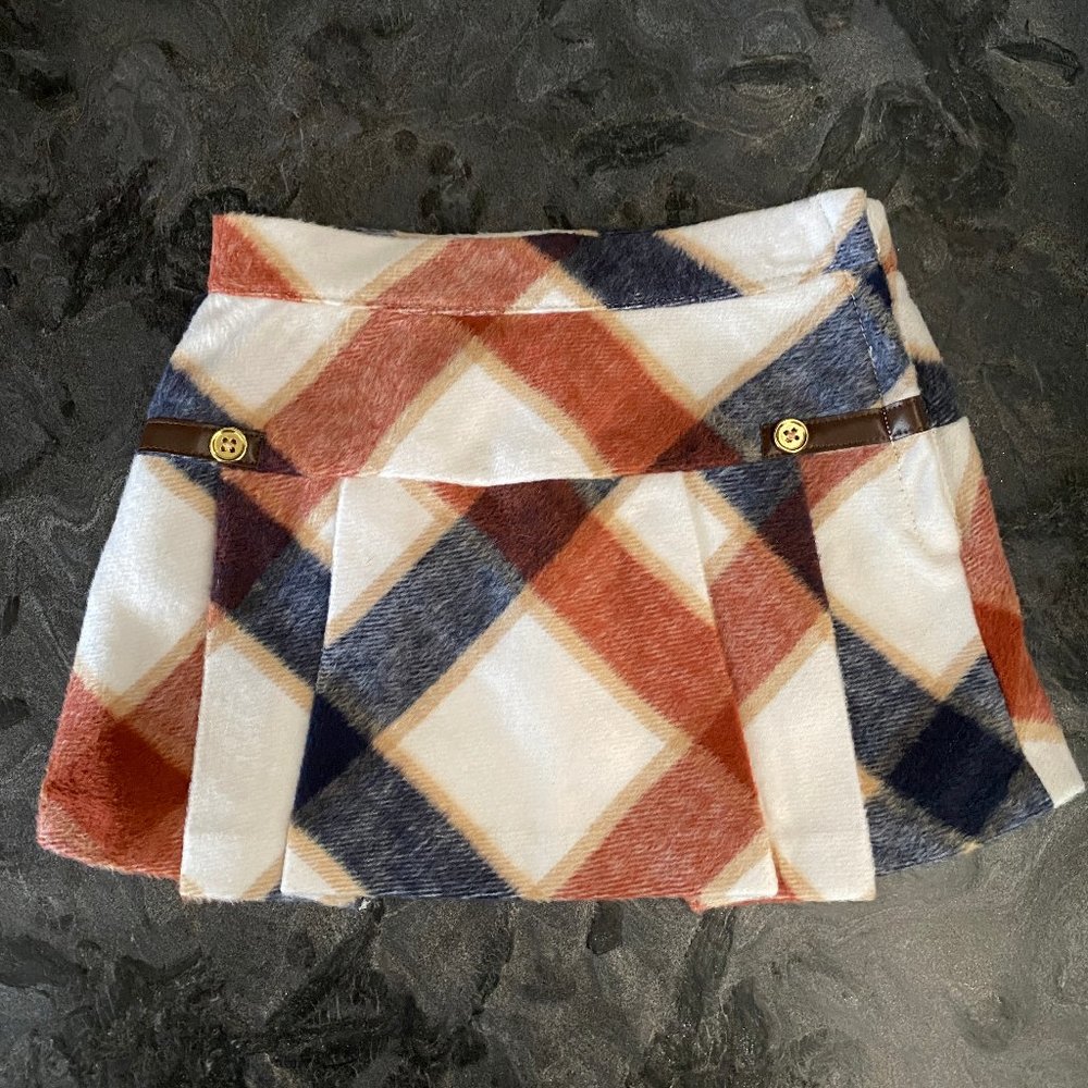 NWT Janie and Jack Plaid Skirt Size 18 - 24 Months